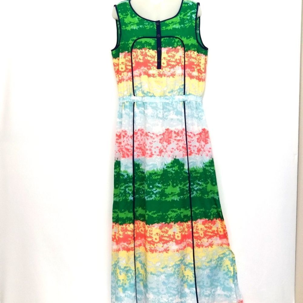 Cremieux Multicolored Pullover Dress Size L (0036)